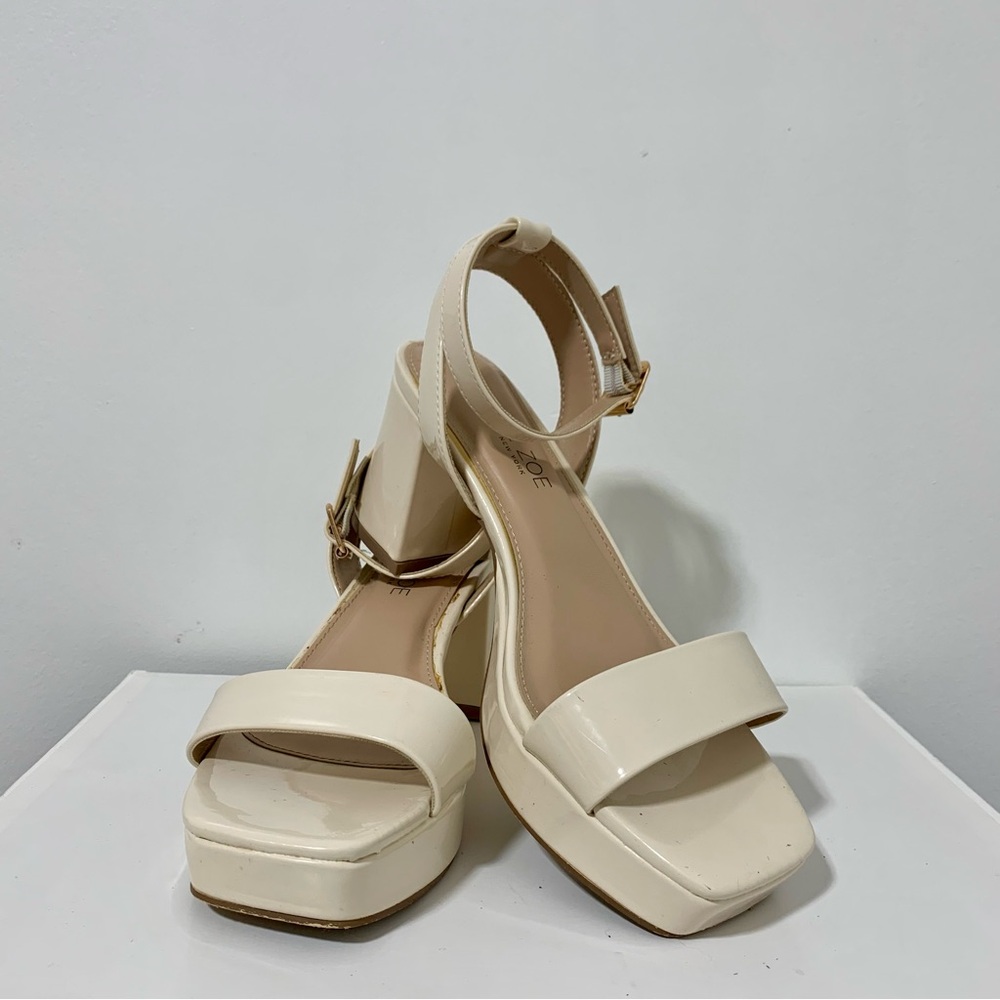 Cream Platform Sandals